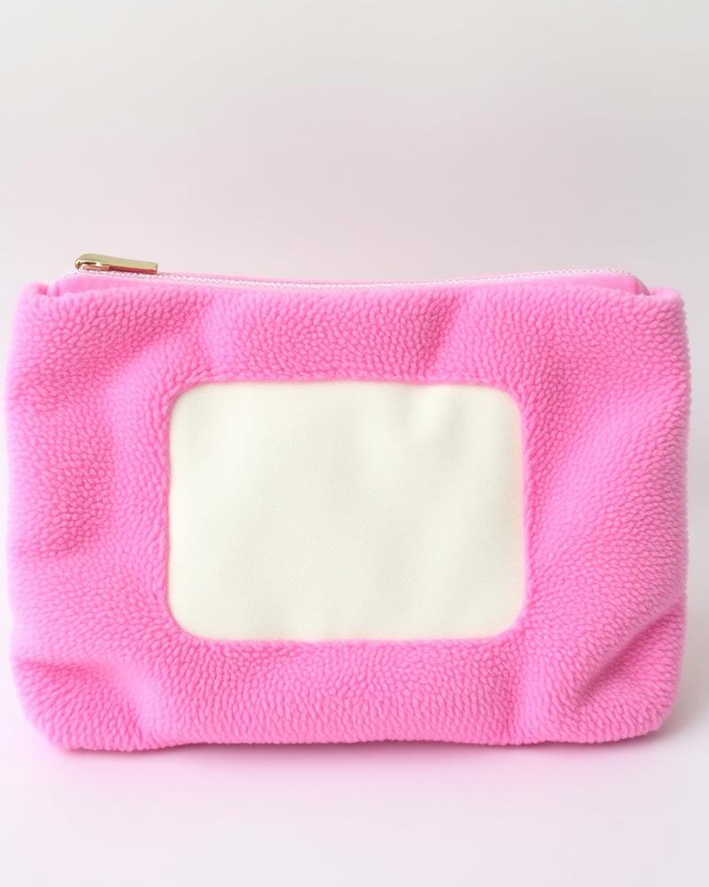Terry pouch, pink